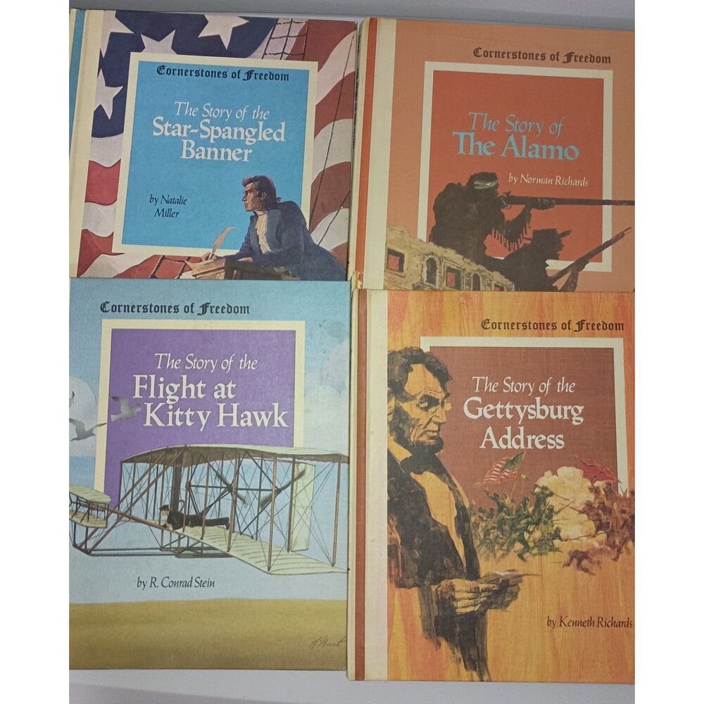 Books -Star-Spangled Banner; The Alamo; Flight at Kitty Hawk; Gettysburg Address